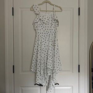 Retro style feminine polka dot dress